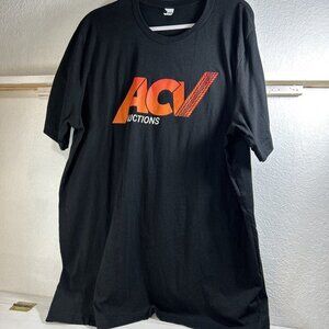 Canvas ACV Auction Men’s T-Shirt Black/Orange Size 2 XL 2 EG 2 TG